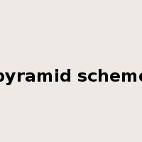 pyramid scheme是什么意思