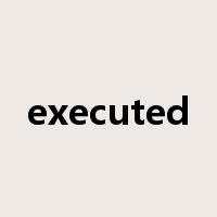 executed是什么意思