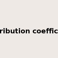 distribution coefficient是什么意思