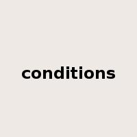conditions是什么意思