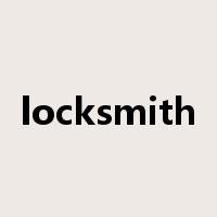 locksmith是什么意思