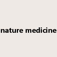 nature medicine是什么意思