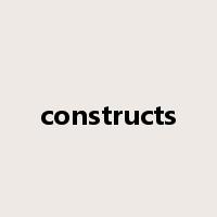 constructs是什么意思