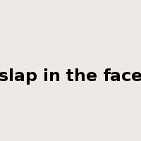 slap in the face是什么意思