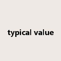 typical value是什么意思
