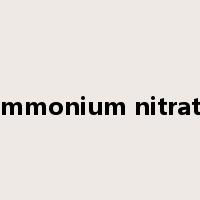 ammonium nitrate是什么意思