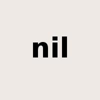 nil是什么意思