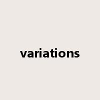 variations是什么意思