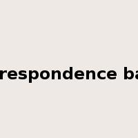 correspondence bank是什么意思