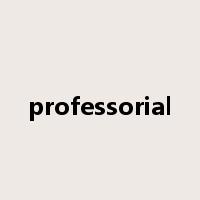 professorial是什么意思