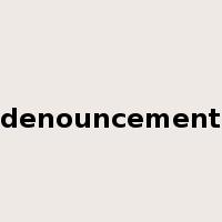 denouncement是什么意思