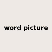 word picture是什么意思