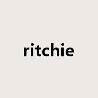 ritchie是什么意思