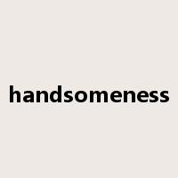 handsomeness是什么意思