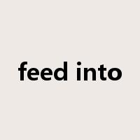 feed into是什么意思