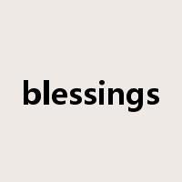blessings是什么意思