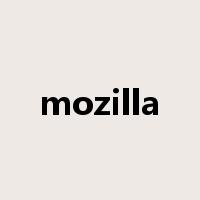 mozilla是什么意思
