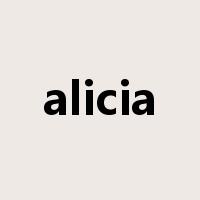 alicia是什么意思