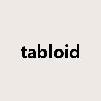tabloid是什么意思