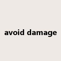 avoid damage是什么意思
