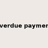 overdue payment是什么意思