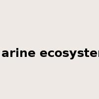 marine ecosystem是什么意思