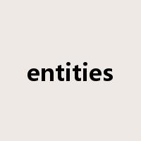 entities是什么意思
