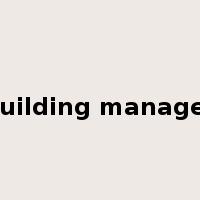 building manager是什么意思