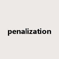 penalization是什么意思