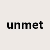 unmet是什么意思