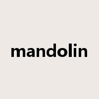 mandolin是什么意思