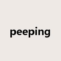 peeping是什么意思