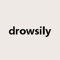 drowsily是什么意思