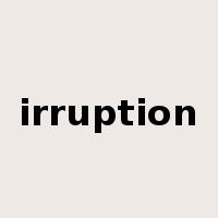 irruption是什么意思