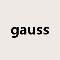 gauss是什么意思