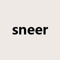 sneer是什么意思