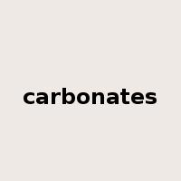 carbonates是什么意思