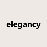elegancy是什么意思