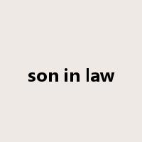 son in law是什么意思