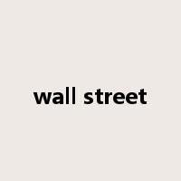 wall street是什么意思