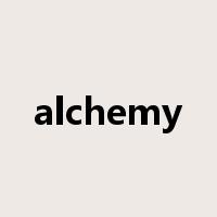 alchemy是什么意思