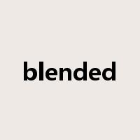 blended是什么意思