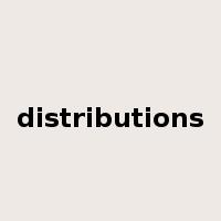 distributions是什么意思
