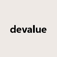 devalue是什么意思