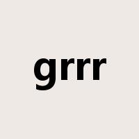 grrr是什么意思