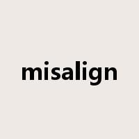 misalign是什么意思