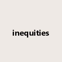 inequities是什么意思