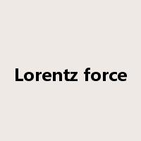 Lorentz force是什么意思