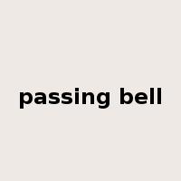passing bell是什么意思