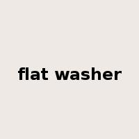 flat washer是什么意思